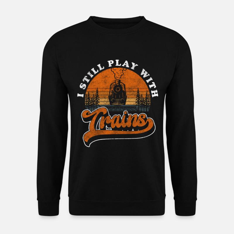 Model Railway Railroader Tradition Tracks - Unisex Sweatshirt - black