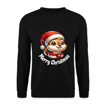 Christmas - Unisex Sweatshirt - black - Front - Alina (178cm) & Michal (187cm)