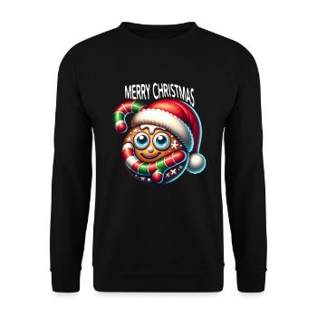 Christmas - Unisex Sweatshirt - black - Front - Alina (178cm) & Michal (187cm)
