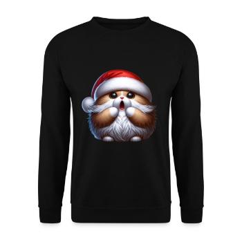 Christmas - Unisex Sweatshirt - black - Front - Alina (178cm) & Michal (187cm)