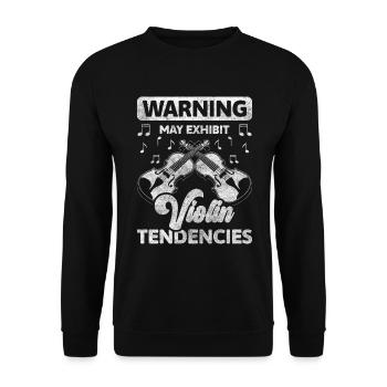 Musicians, Musikverein, Music Lessons - Unisex Sweatshirt - black - Front - Alina (178cm) & Michal (187cm)