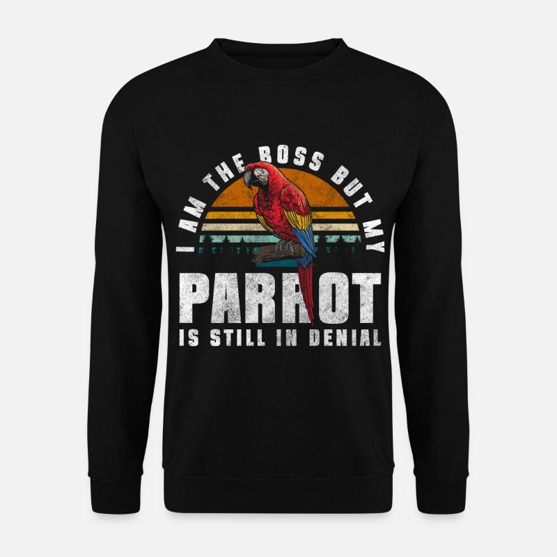 Vogel Federn Süß Exotisch - Unisex Pullover - Schwarz