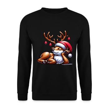 Renne - Sweat-shirt Unisexe - noir - Devant - Alina (178cm) & Michal (187cm)