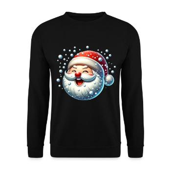 Snow Snowballs Christmas Funny Comic - Unisex Sweatshirt - black - Front - Alina (178cm) & Michal (187cm)