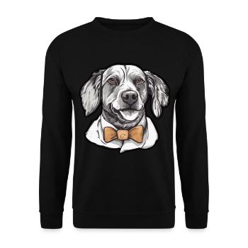 Propriétaire de chien Famille Cher amoureux des animaux - Sweat-shirt Unisexe - noir - Devant - Alina (178cm) & Michal (187cm)