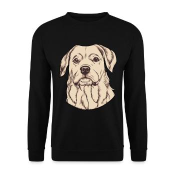 Dog Owner Puppy Dog School Dog Lover - Unisex Sweatshirt - black - Front - Alina (178cm) & Michal (187cm)