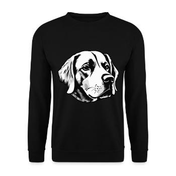 Dog Puppy Animal Welfare - Unisex Sweatshirt - black - Front - Alina (178cm) & Michal (187cm)