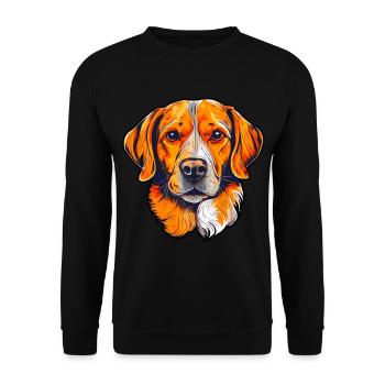 Pattes de chien Animaux de compagnie Amoureux des animaux - Sweat-shirt Unisexe - noir - Devant - Alina (178cm) & Michal (187cm)