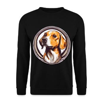 Chiens Sports canins Amoureux des chiens à quatre pattes - Sweat-shirt Unisexe - noir - Devant - Alina (178cm) & Michal (187cm)
