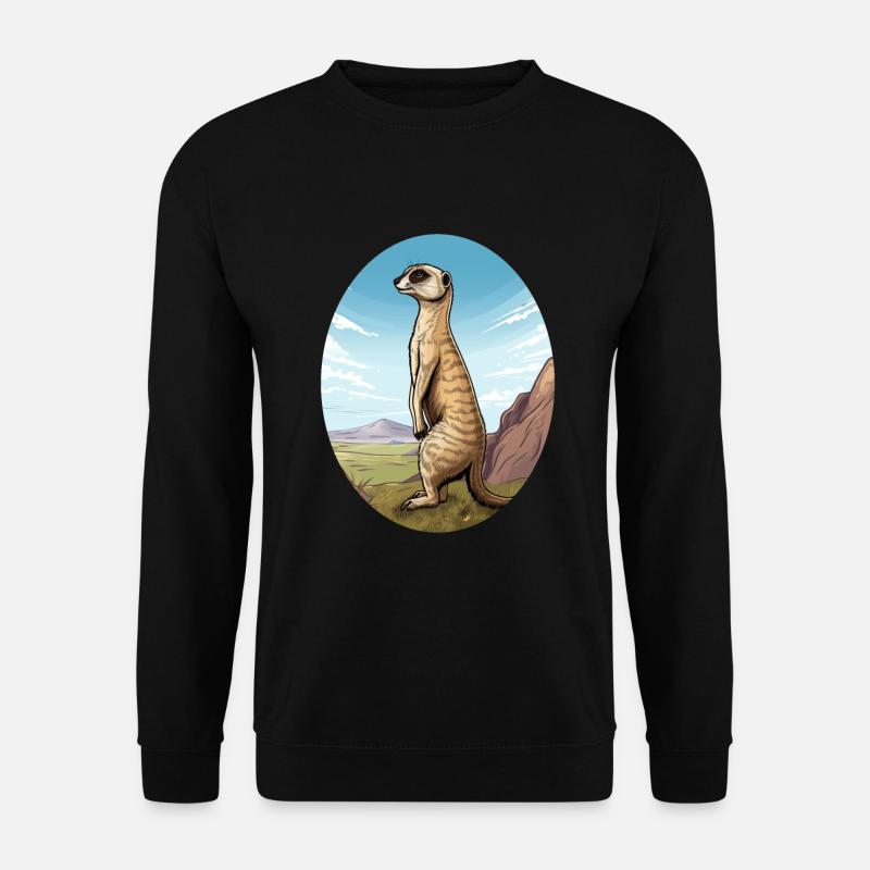 Erdmännchen - Unisex Pullover - Schwarz