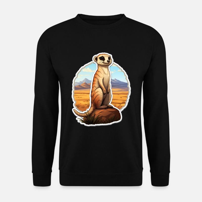Erdmännchen - Unisex Pullover - Schwarz