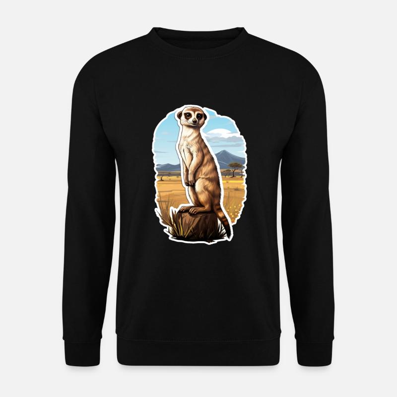 Erdmännchen - Unisex Pullover - Schwarz