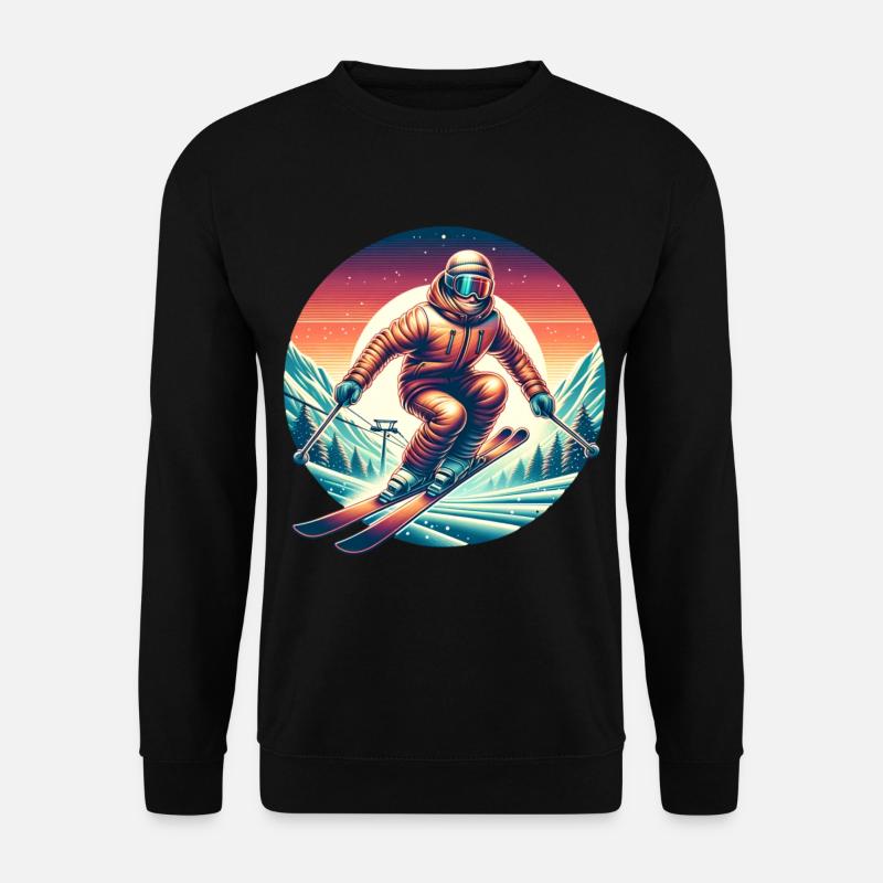 Ski Skiing Cool Winter - Unisex Sweatshirt - black