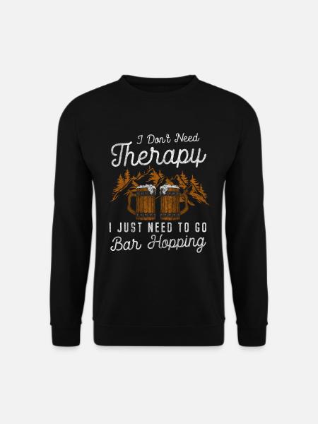 Barhopping Nachtleben Männerabend Abfeiern - Unisex Pullover - Schwarz