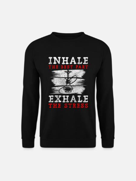 Hookah Smoking Chill-Out Nicotine - Unisex Sweatshirt - black