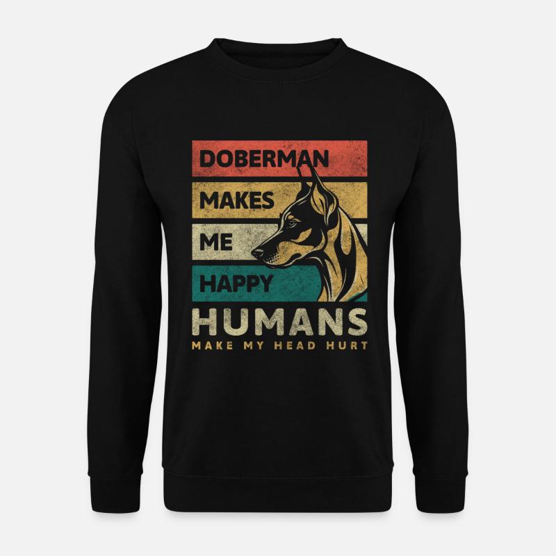 Doberman security guard - Unisex Sweatshirt - black