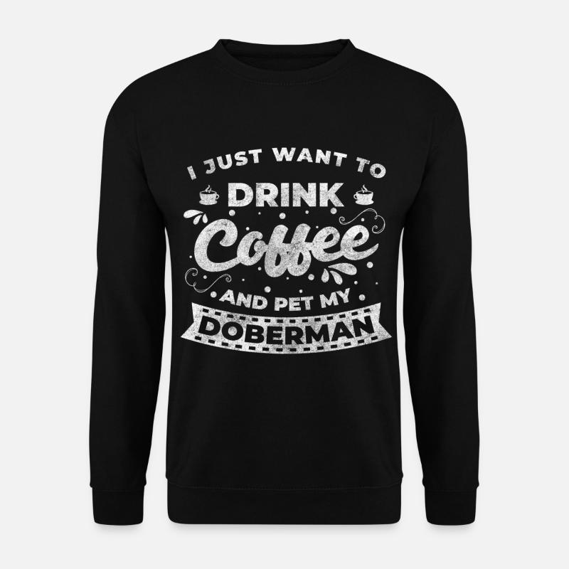Dobermann Hunde Schutz Trainer - Unisex Pullover - Schwarz