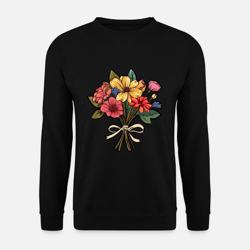 Bouquet Fleurs Fleurs - Sweat-shirt Unisexe - noir