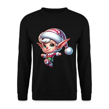 Elfe - Unisex Pullover - Schwarz - Vorne - Alina (178cm) & Michal (187cm)