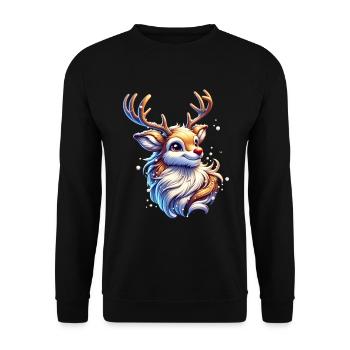 Renne Noël Noël - Sweat-shirt Unisexe - noir - Devant - Alina (178cm) & Michal (187cm)