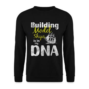 Model RC Ship Skipper - Unisex Sweatshirt - black - Front - Alina (178cm) & Michal (187cm)