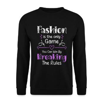 Mode Individuell Kleidung - Unisex Pullover - Schwarz - Vorne - Alina (178cm) & Michal (187cm)