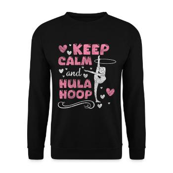 Hullern Trend Abnehmen Spaß - Unisex Pullover - Schwarz - Vorne - Alina (178cm) & Michal (187cm)