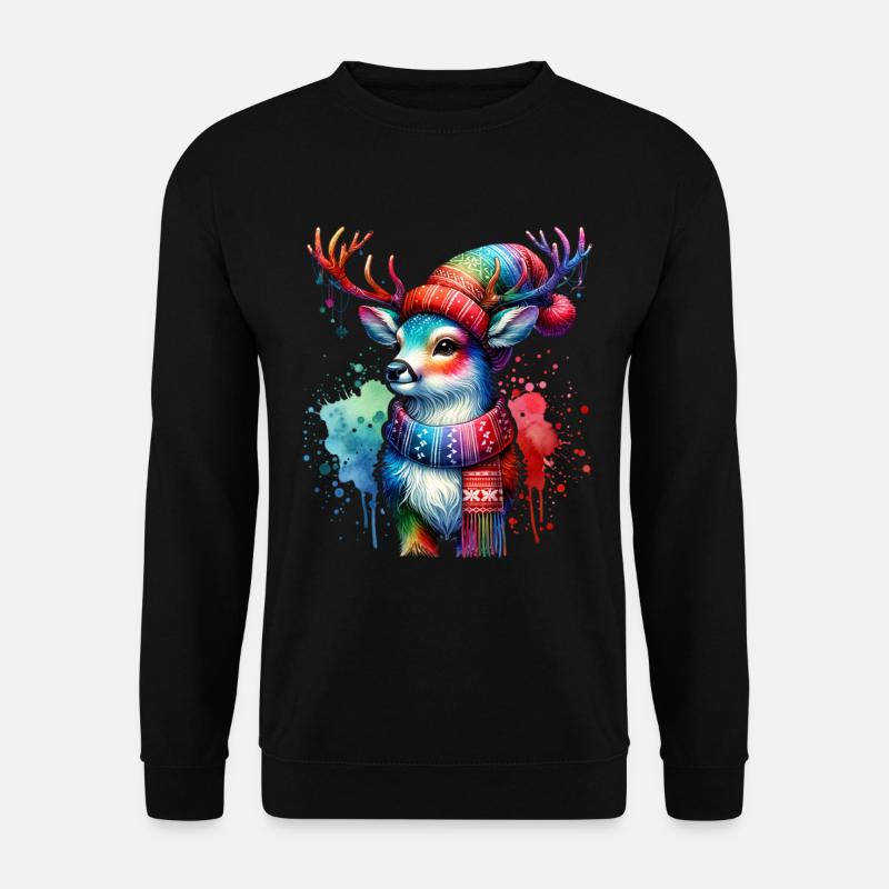 Noël Cerf Noël - Sweat-shirt Unisexe - noir