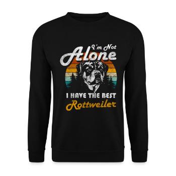 Rottweiler Loyal Mistress Walk - Sweat-shirt Unisexe - noir - Devant - Alina (178cm) & Michal (187cm)