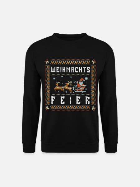 Weihnachtsfeier Ugly Christmas - Unisex Pullover - Schwarz