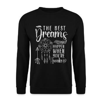 Zeichen Mystiker Unbekannt - Unisex Pullover - Schwarz - Vorne - Alina (178cm) & Michal (187cm)