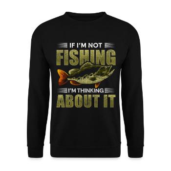 Angler Men Bière - Sweat-shirt Unisexe - noir - Devant - Alina (178cm) & Michal (187cm)