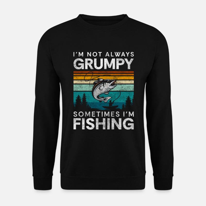 Angler Hobby Trip Köder - Unisex Pullover - Schwarz