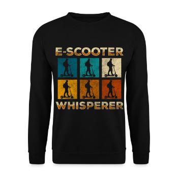 Rollerfahrer Zukunft Umwelt Speed - Unisex Pullover - Schwarz - Vorne - Alina (178cm) & Michal (187cm)