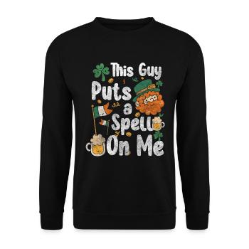 Ireland Holiday Ready Excursion Island - Unisex Sweatshirt - black - Front - Alina (178cm) & Michal (187cm)