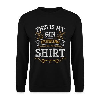 Party Party Drink - Unisex Sweatshirt - black - Front - Alina (178cm) & Michal (187cm)