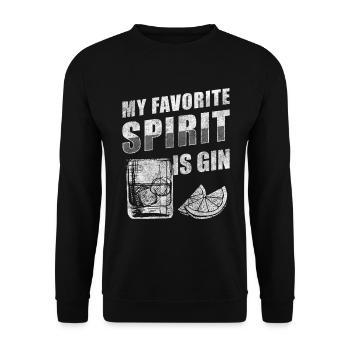 Alcohol, Drinker, Bartender, Bachelor Party - Unisex Sweatshirt - black - Front - Alina (178cm) & Michal (187cm)