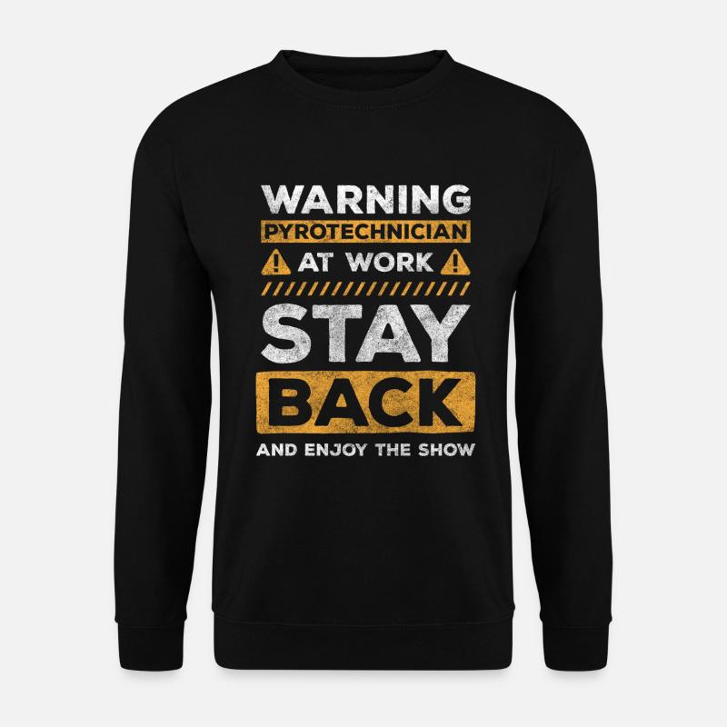 Pyro Neujahr Wunderschön Stadion - Unisex Pullover - Schwarz