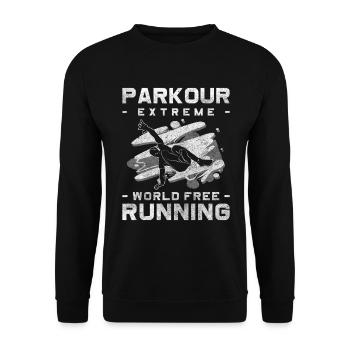 Freerunner Sport Underground - Sweat-shirt Unisexe - noir - Devant - Alina (178cm) & Michal (187cm)