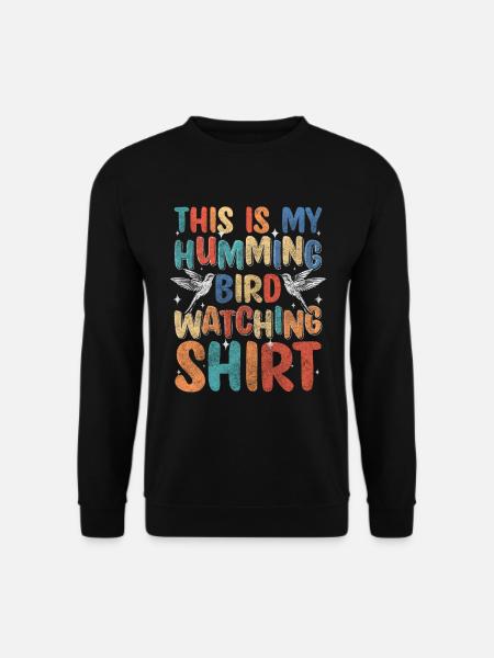 hummingbirds animals spring - Unisex Sweatshirt - black