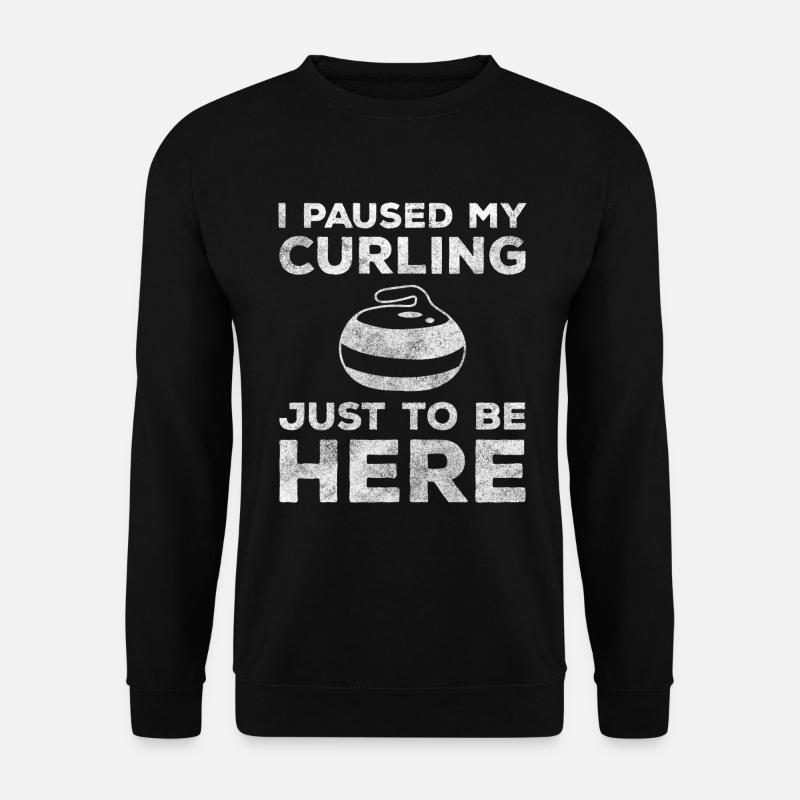 Curling Wischer - Unisex Pullover - Schwarz