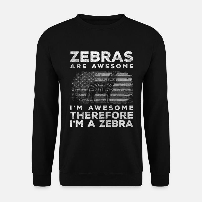 zebras animal steppe Kenya - Unisex Sweatshirt - black