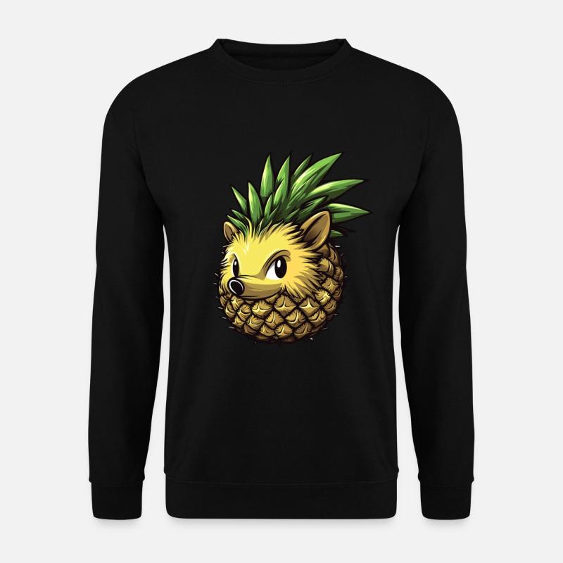Pineapple Hedgehog - Unisex Sweatshirt - black