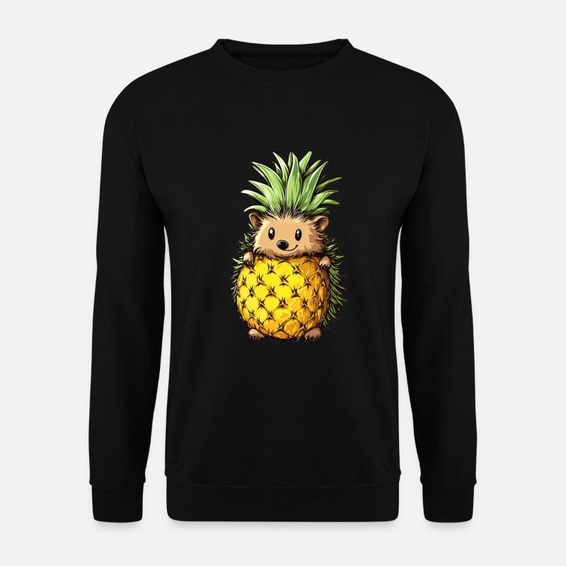 Pineapple Hedgehog - Unisex Sweatshirt - black