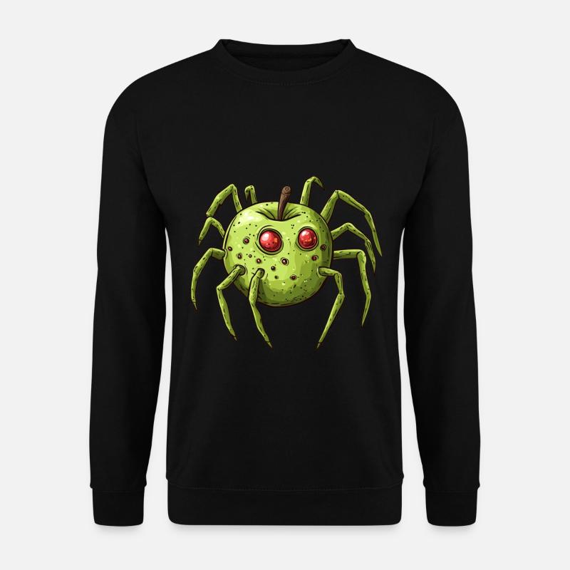 Apfelspinne Apfel Spinne - Unisex Pullover - Schwarz