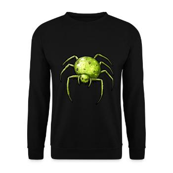 Apple Spider Apple Spider - Unisex Sweatshirt - black - Front - Alina (178cm) & Michal (187cm)