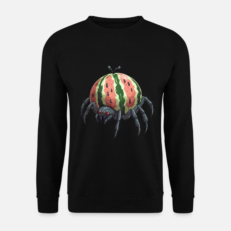 Melone Spinne - Unisex Pullover - Schwarz
