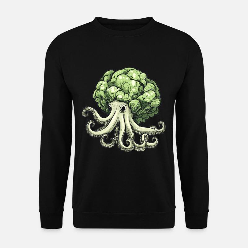 Octopus cabbage - Unisex Sweatshirt - black