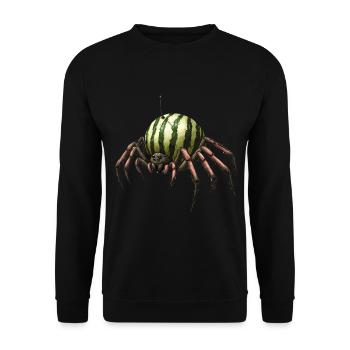 Melon Spider - Unisex Sweatshirt - black - Front - Alina (178cm) & Michal (187cm)