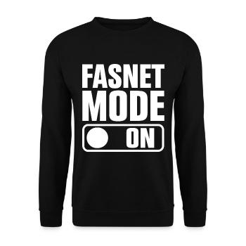 Fasnet Mode On - Unisex Pullover - Schwarz - Vorne - Alina (178cm) & Michal (187cm)